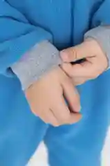 Синий комбинезон для мальчика, флисовый, Утенок