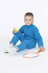 Синий комбинезон для мальчика, флисовый, Утенок