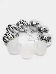 Серый ёлочные украшения / ёлочные игрушки 9 шариков по 4 см