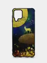 Фуксия чехол для Samsung A22 (самсунг), силиконовый, с принтом