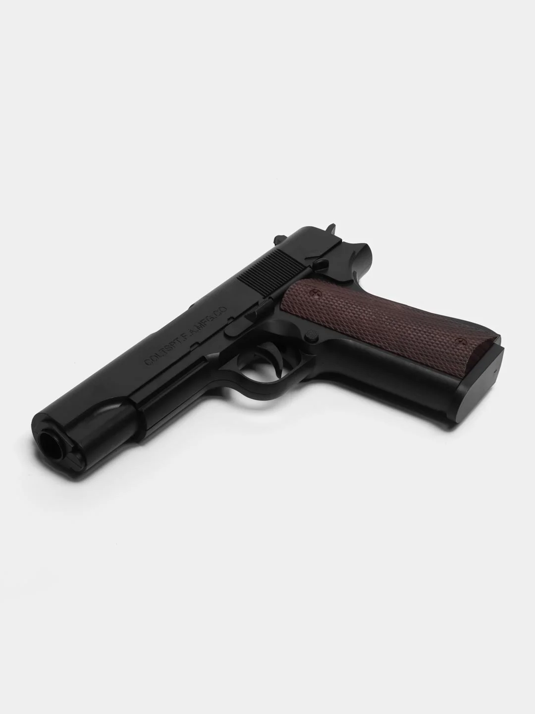 Коричневый игрушечный воздушный пистолет Colt M1911, перезаряжаемый Кольт с гильзами и мягкими пулями