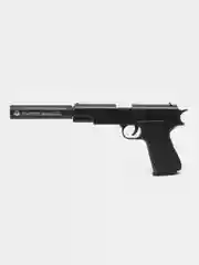 Тёмно-серый игрушечный воздушный пистолет Colt M1911, перезаряжаемый Кольт с гильзами и мягкими пулями
