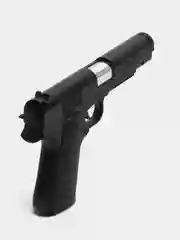 Тёмно-серый игрушечный воздушный пистолет Colt M1911, перезаряжаемый Кольт с гильзами и мягкими пулями