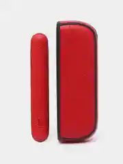 Красный чехол с панелью для IQOS iluma Twill, кожа