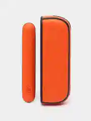 Оранжевый чехол с панелью для IQOS iluma Twill, кожа