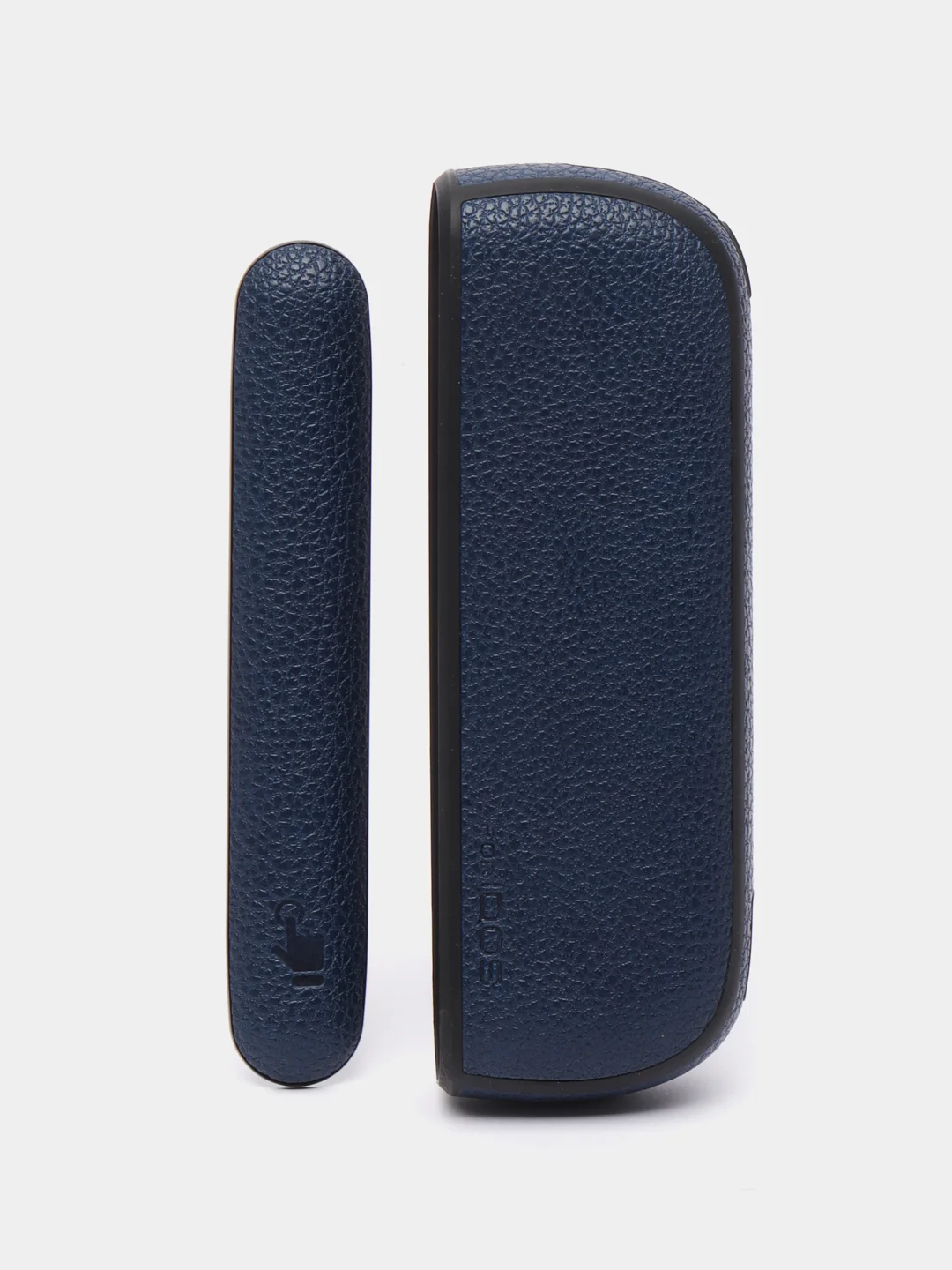 Синий чехол с панелью для IQOS iluma Twill, кожа
