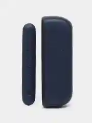 Синий чехол с панелью для IQOS iluma Twill, кожа