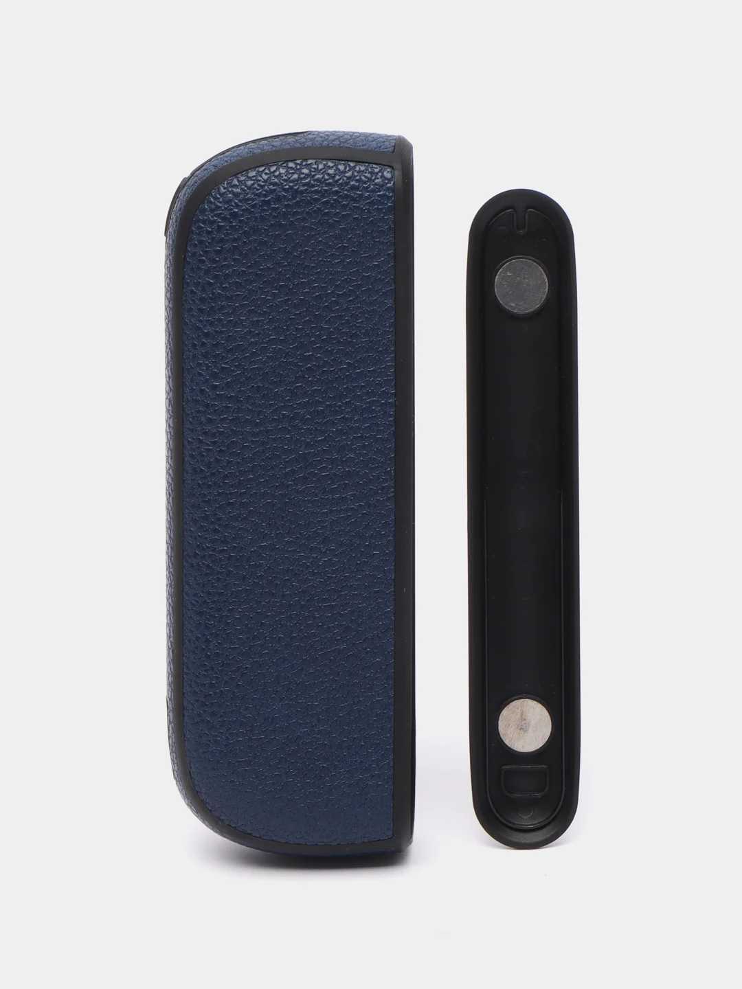 Синий чехол с панелью для IQOS iluma Twill, кожа