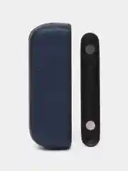 Синий чехол с панелью для IQOS iluma Twill, кожа