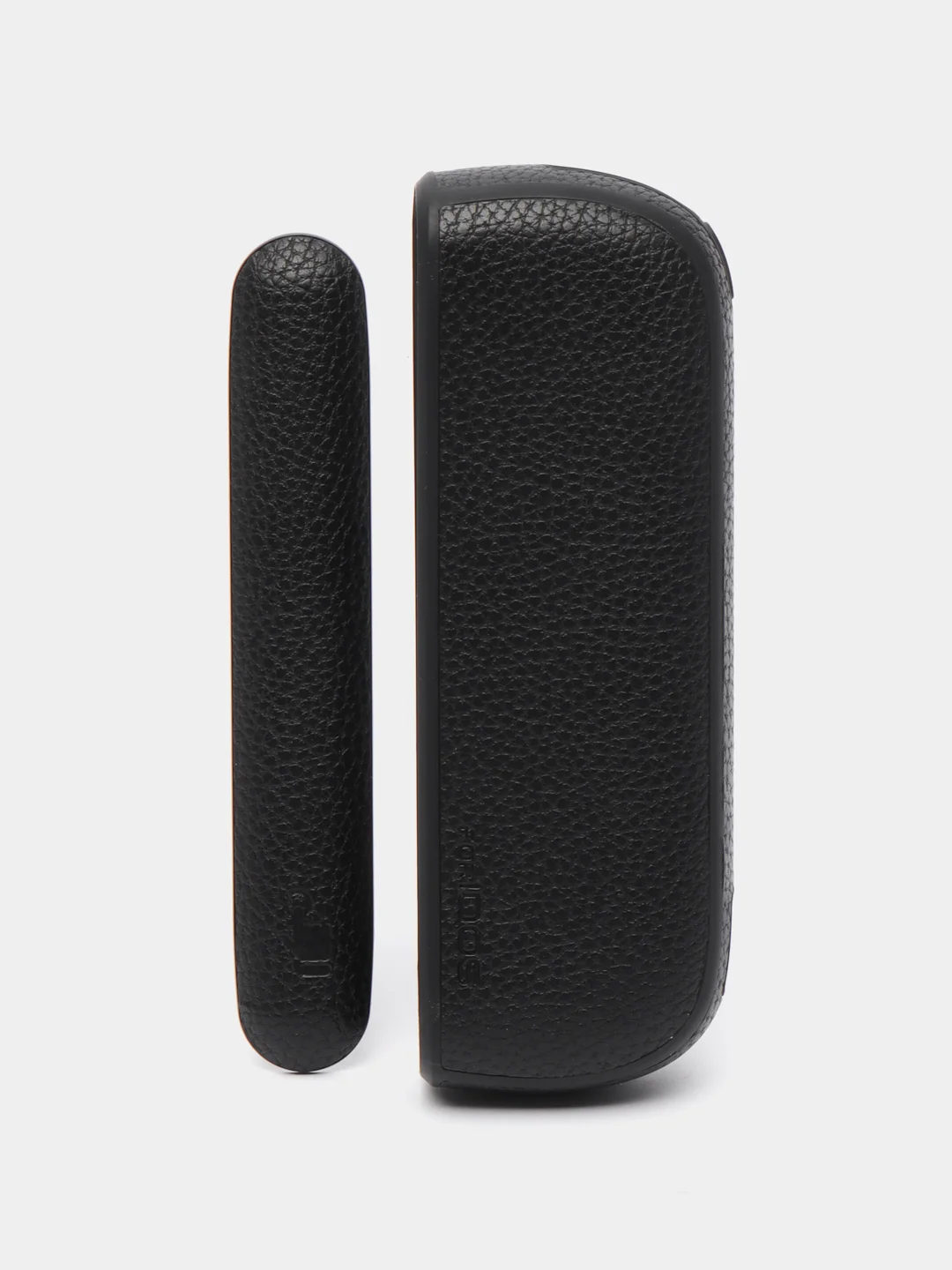 Черный чехол с панелью для IQOS iluma Twill, кожа