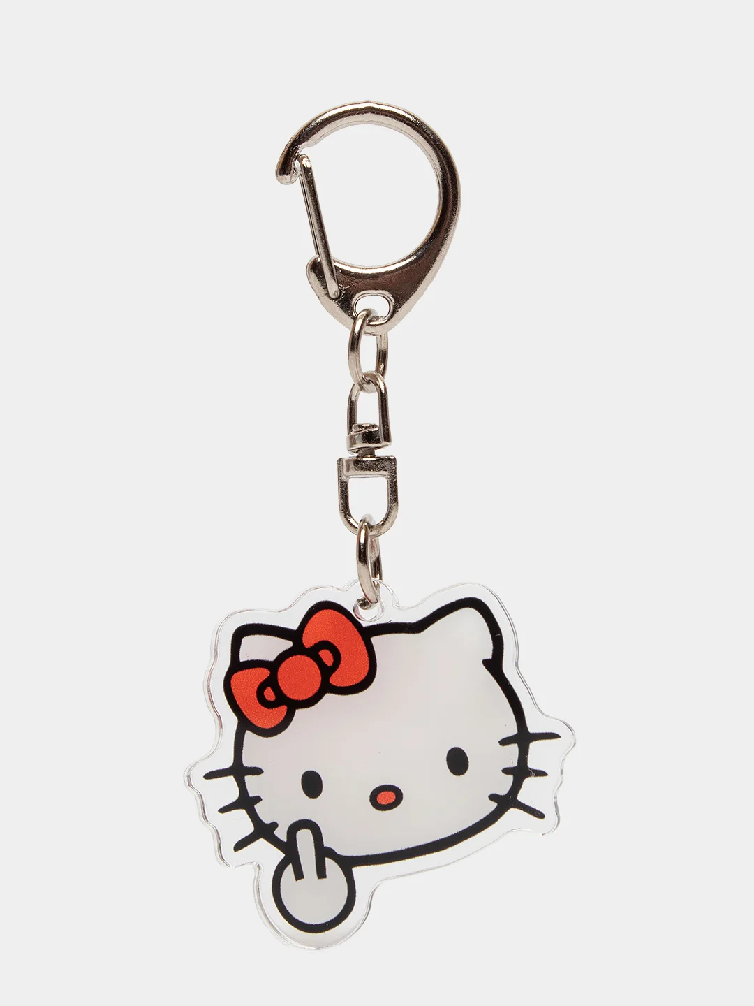 Алый брелок для ключей акриловый Куроми, My Melody, Hello Kitty, двусторонний, аниме брелок