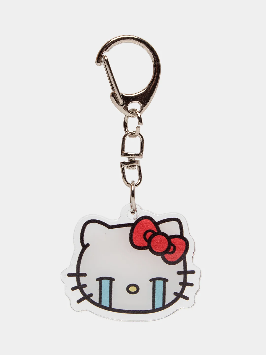 Бежевый брелок для ключей акриловый Куроми, My Melody, Hello Kitty, двусторонний, аниме брелок