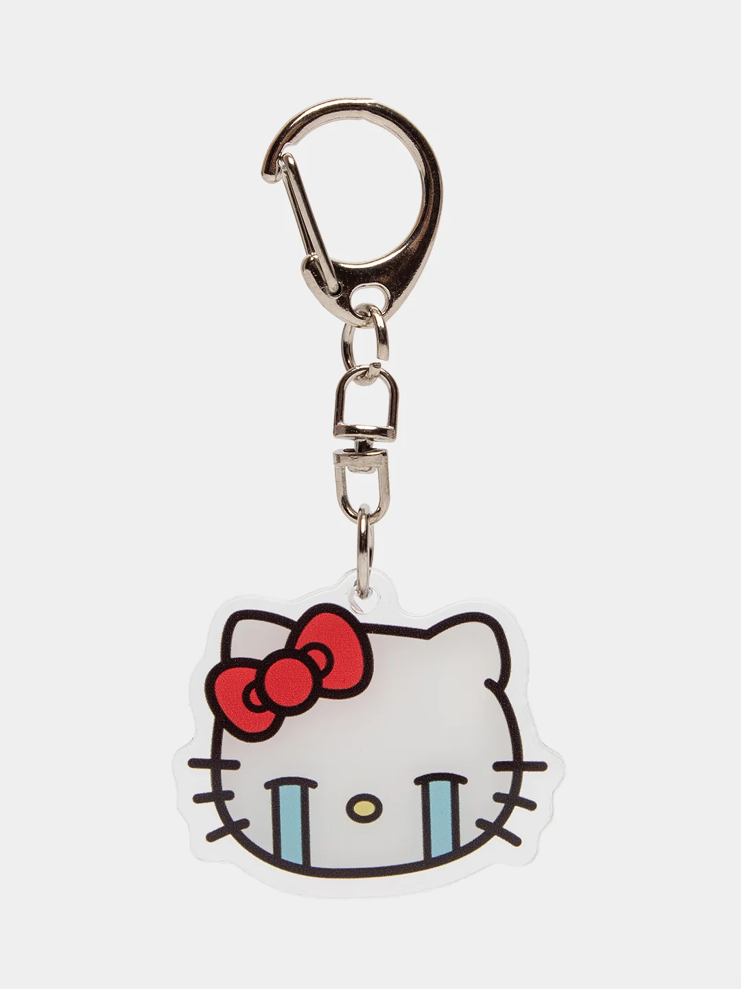 Бежевый брелок для ключей акриловый Куроми, My Melody, Hello Kitty, двусторонний, аниме брелок
