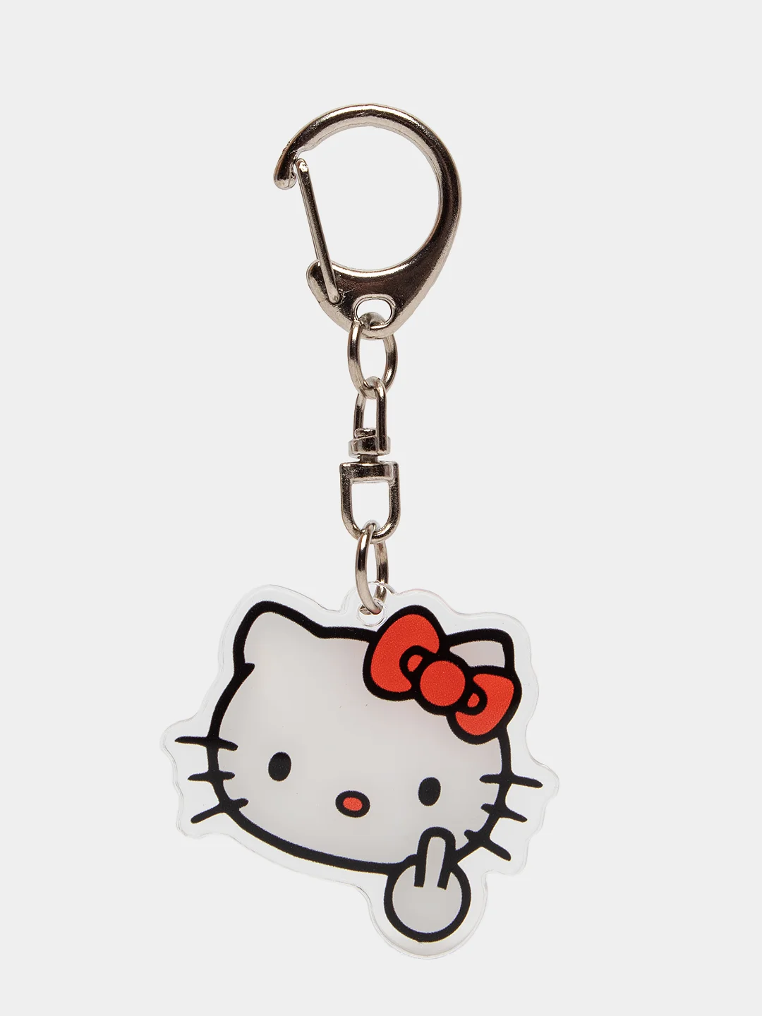 Алый брелок для ключей акриловый Куроми, My Melody, Hello Kitty, двусторонний, аниме брелок