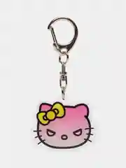 Бежевый меланж брелок для ключей акриловый Куроми, My Melody, Hello Kitty, двусторонний, аниме брелок