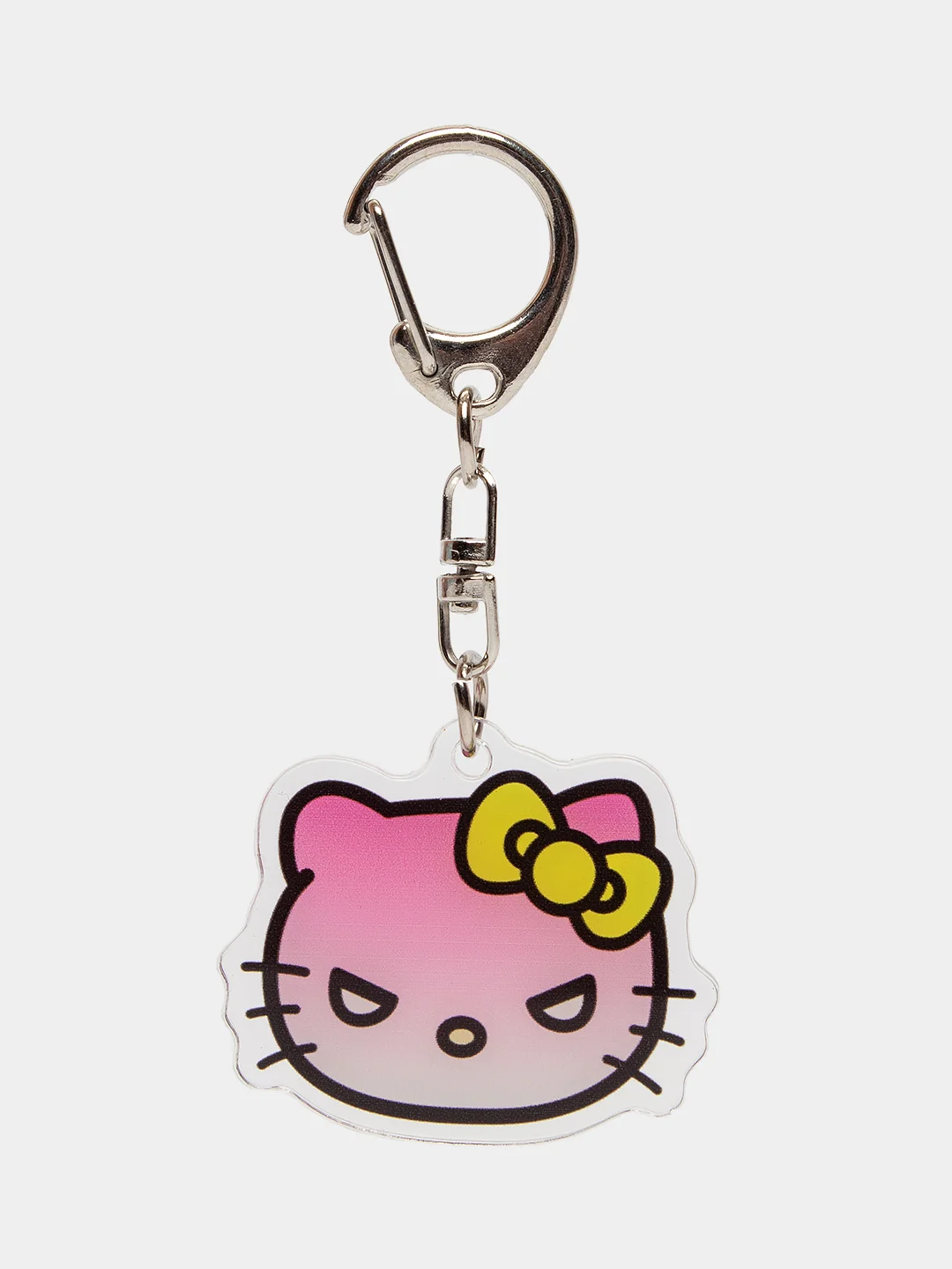 Бежевый меланж брелок для ключей акриловый Куроми, My Melody, Hello Kitty, двусторонний, аниме брелок