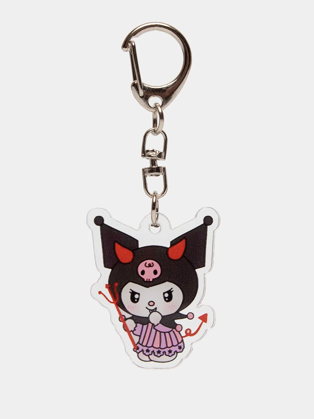 Вишнёвый брелок для ключей акриловый Куроми, My Melody, Hello Kitty, двусторонний, аниме брелок