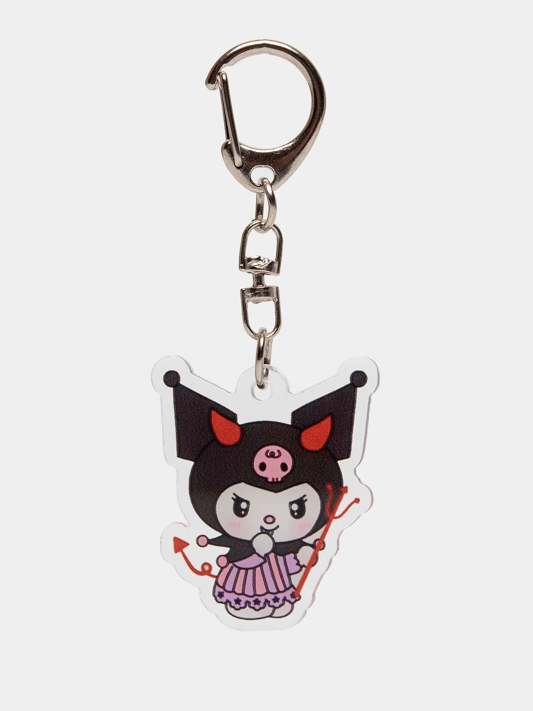 Вишнёвый брелок для ключей акриловый Куроми, My Melody, Hello Kitty, двусторонний, аниме брелок