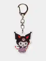 Вишнёвый брелок для ключей акриловый Куроми, My Melody, Hello Kitty, двусторонний, аниме брелок