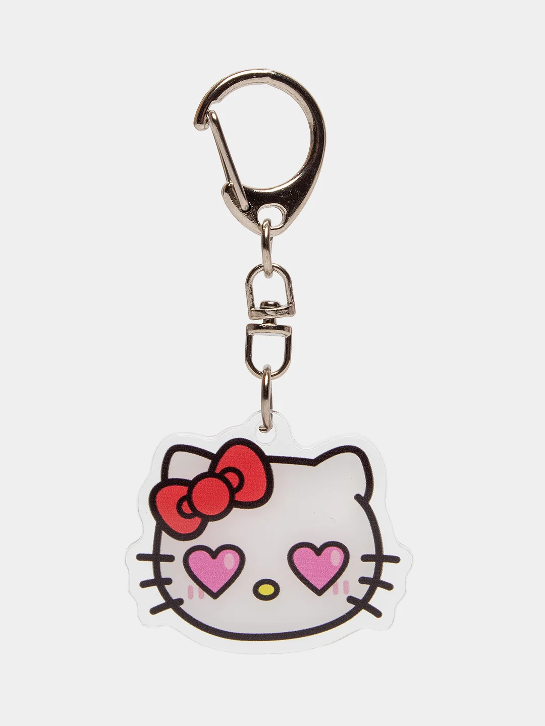Бордовый брелок для ключей акриловый Куроми, My Melody, Hello Kitty, двусторонний, аниме брелок