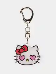Бордовый брелок для ключей акриловый Куроми, My Melody, Hello Kitty, двусторонний, аниме брелок