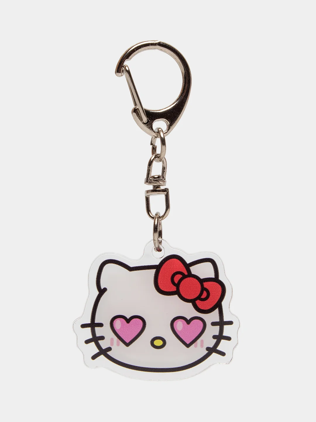 Бордовый брелок для ключей акриловый Куроми, My Melody, Hello Kitty, двусторонний, аниме брелок
