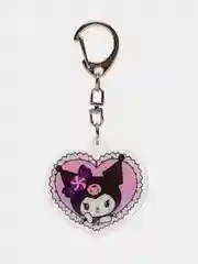 Золотистый хаки брелок для ключей акриловый Куроми, My Melody, Hello Kitty, двусторонний, аниме брелок