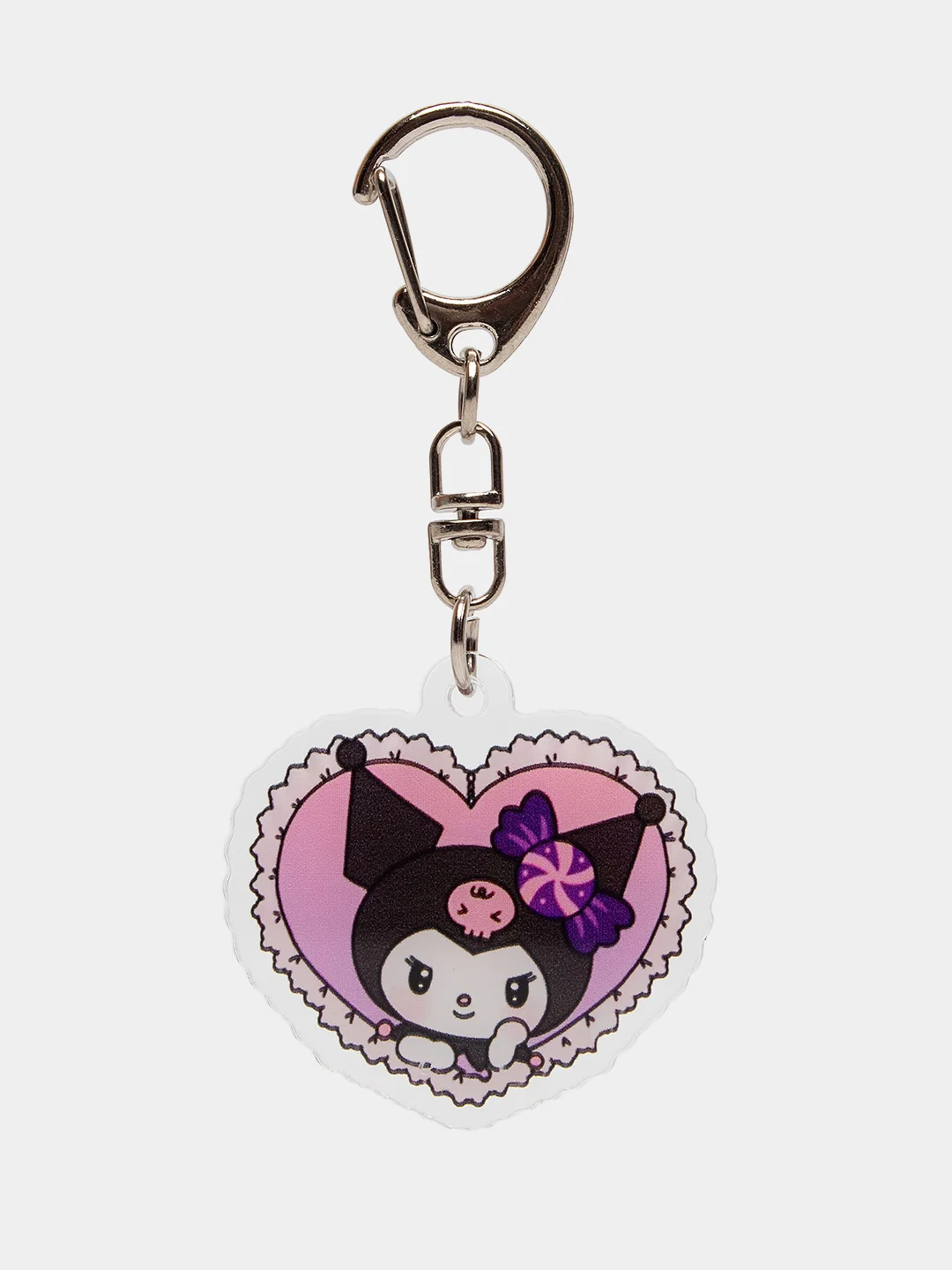 Золотистый хаки брелок для ключей акриловый Куроми, My Melody, Hello Kitty, двусторонний, аниме брелок