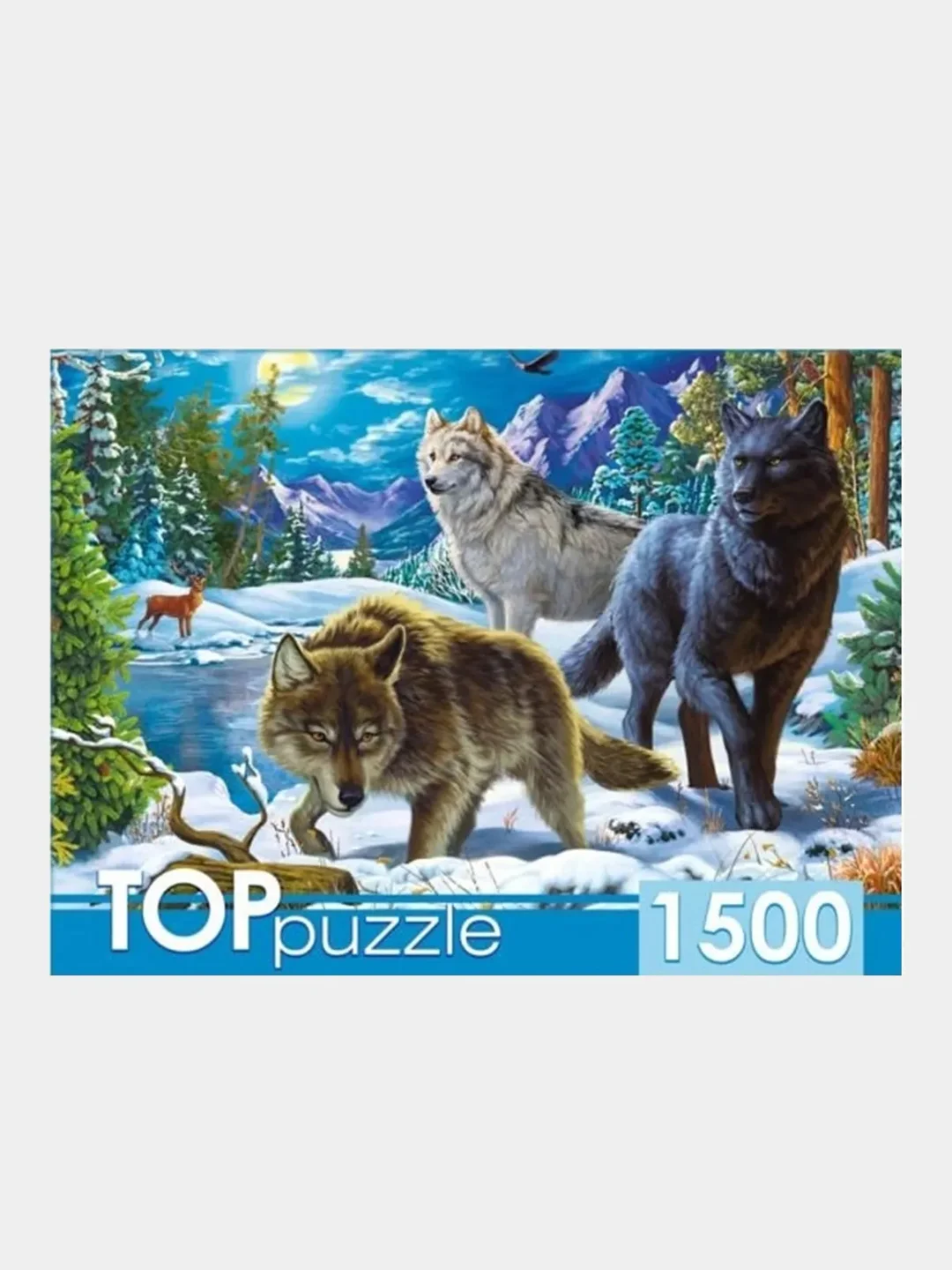 Черный пазлы  1500 и 2000 элементов