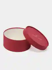 Рыжий круглая коробка с крышкой