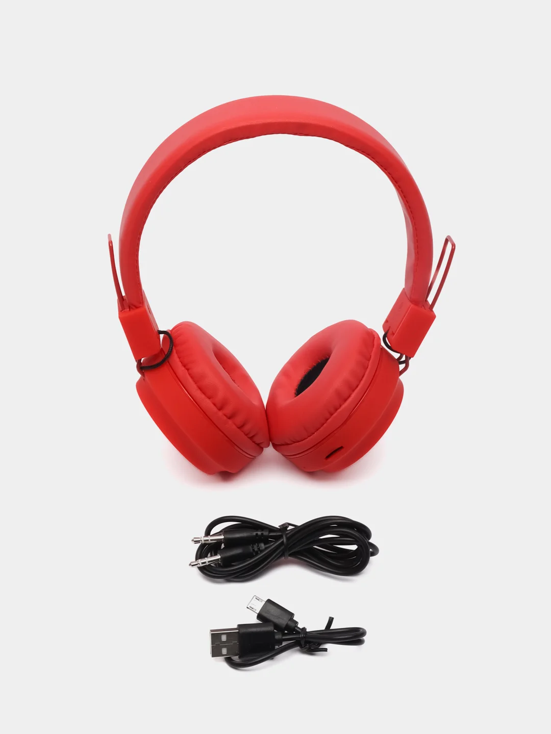 Красный беспроводные наушники Hoco W25 Deep Bass,  с микрофоном