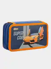 Пенал №1 School Super car, 3 отделения, 190x110 мм