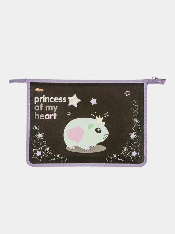 Папка для тетрадей №1 School Princess, А4, молния