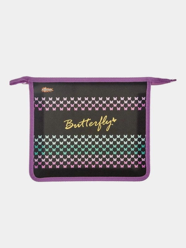 Папка для тетрадей №1School Butterfly, А5,  пластик, ПТ-713