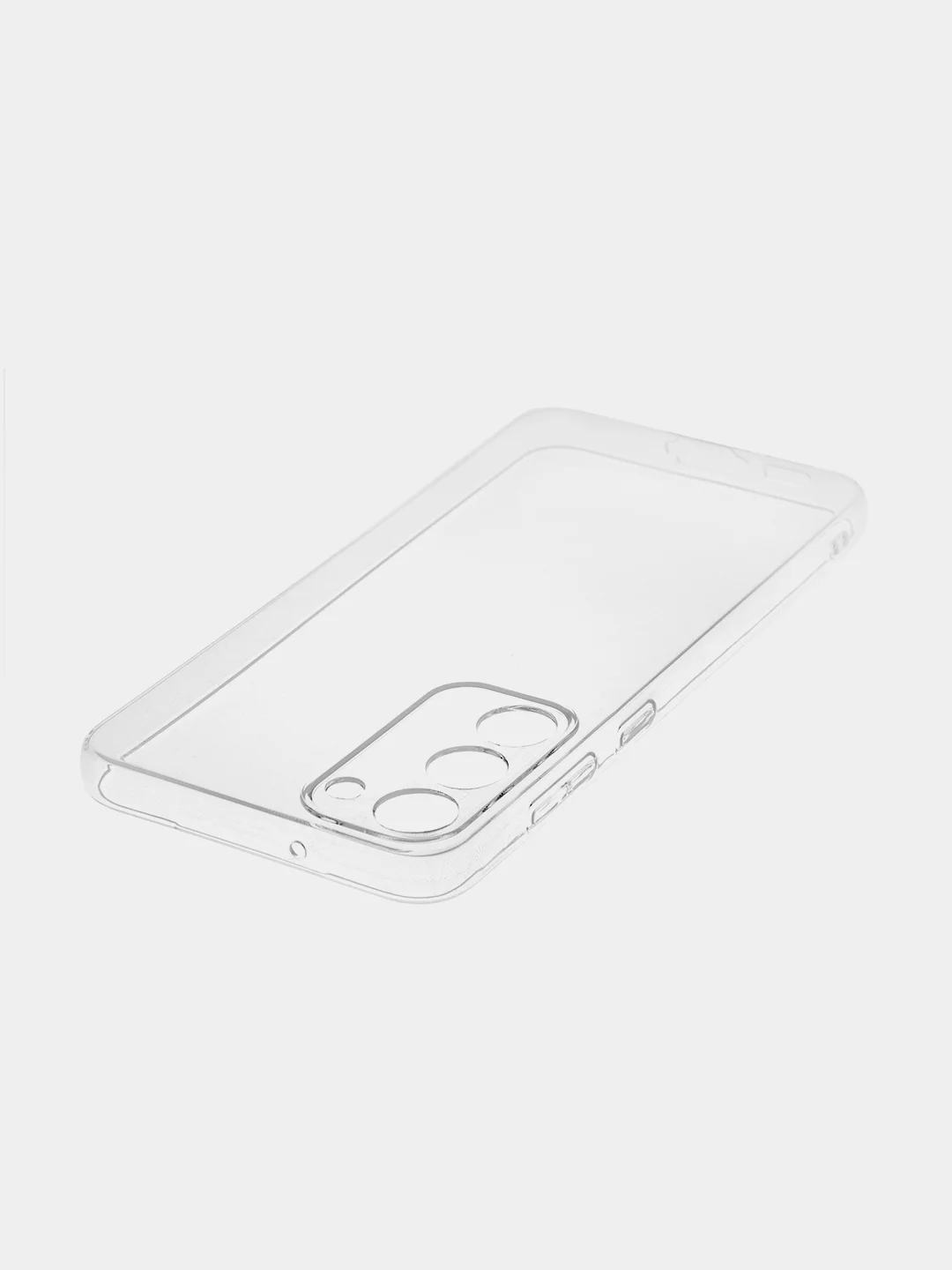 Прозрачный чехол для Samsung Galaxy S23+, S23 Plus силиконовый ROSCO прозрачный, бортик- защита камер