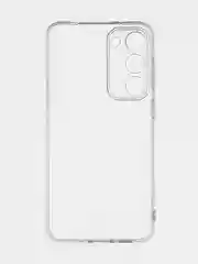 Прозрачный чехол для Samsung Galaxy S23+, S23 Plus силиконовый ROSCO прозрачный, бортик- защита камер