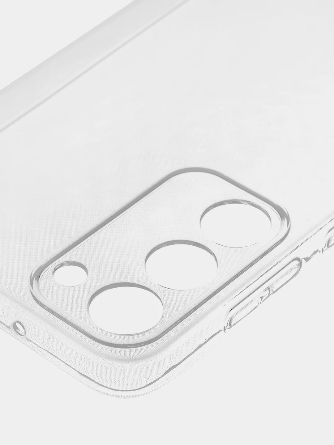 Прозрачный чехол для Samsung Galaxy S23+, S23 Plus силиконовый ROSCO прозрачный, бортик- защита камер