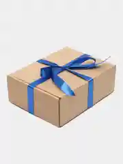 Темно-синий коробка для подарков 24х18х8,5см подарочная с бумажным наполнителем, атласной лентой и без
