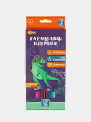 Карандаши цветные №1 School Dino Style, 12 цветов