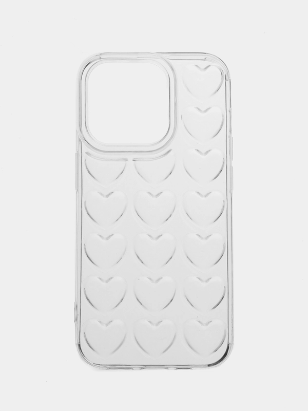 Чехол сердечки на iPhone 11, 13, 13 про, 13 про макс, 14, 14 про
