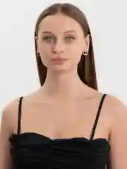 Золотой серьги-геометрия Xuping Jewelry