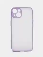 Лавандовый чехол на iPhone 14 / Айфон 14 пластиковый, матовый, с цветными кнопками