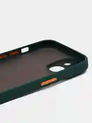 Морской чехол на iPhone 14 / Айфон 14 пластиковый, матовый, с цветными кнопками