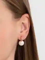 Золотой серьги с жемчугом, бижутерия