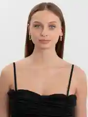 Золотистый хаки серьги женские, разные модели