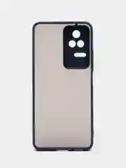 Синий чехол для Xiaomi Poco F4 / Сяоми Поко Ф4, пластиковый, матовый, с цветными кнопками