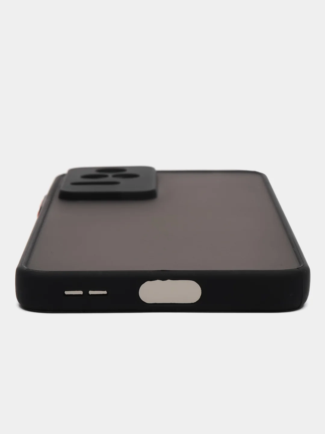 Синий чехол для Xiaomi Poco F4 / Сяоми Поко Ф4, пластиковый, матовый, с цветными кнопками