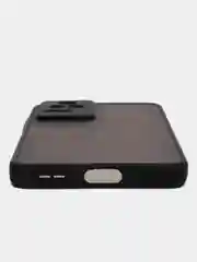 Синий чехол для Xiaomi Poco F4 / Сяоми Поко Ф4, пластиковый, матовый, с цветными кнопками