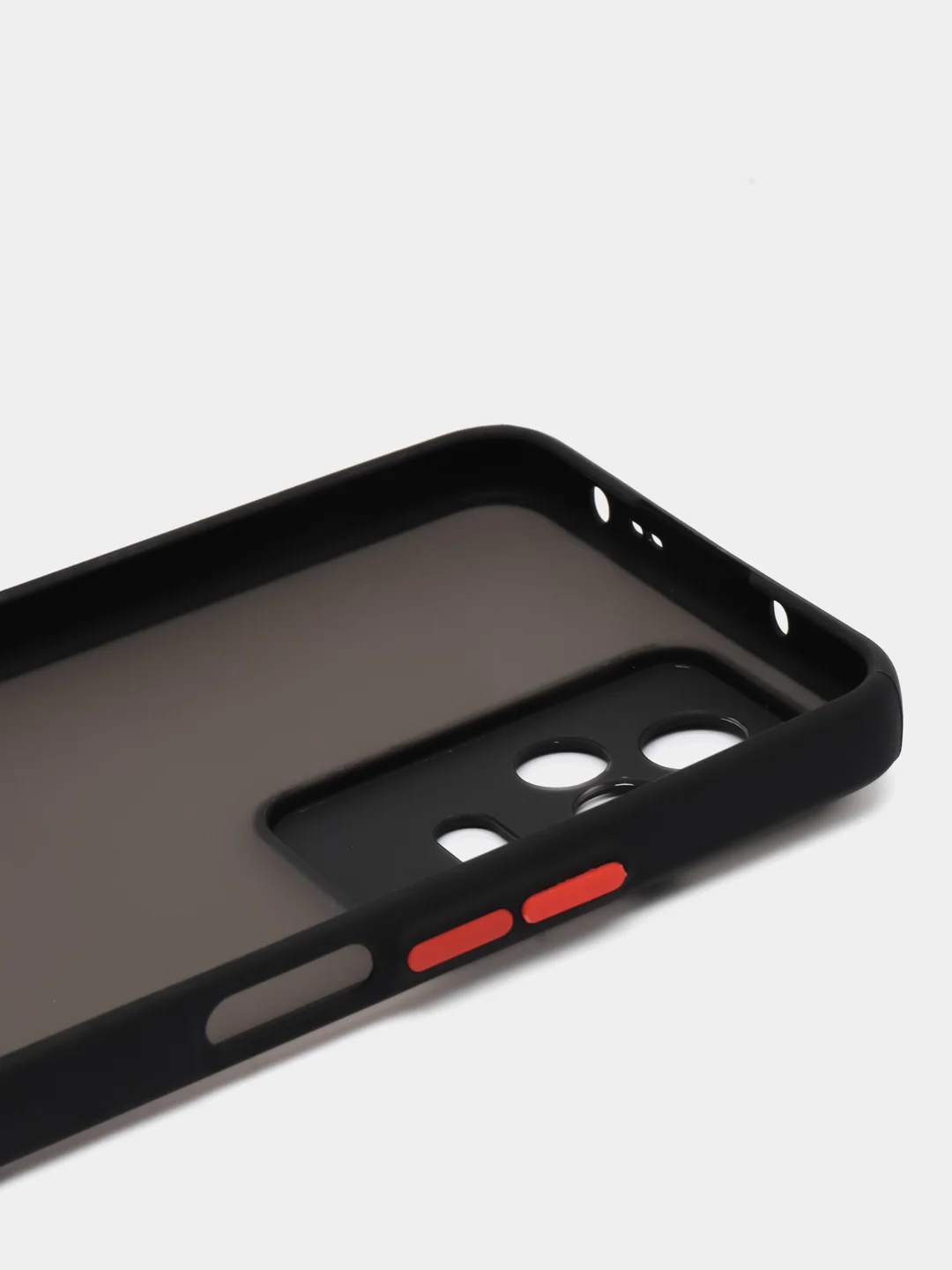 Синий чехол для Xiaomi Poco F4 / Сяоми Поко Ф4, пластиковый, матовый, с цветными кнопками