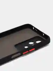 Синий чехол для Xiaomi Poco F4 / Сяоми Поко Ф4, пластиковый, матовый, с цветными кнопками
